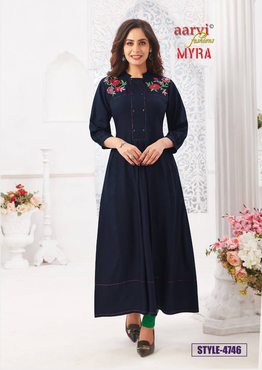 Myra Vol-5 Long Rayon Kurtis Catalog Set Myra Vol-5 Long Rayon Kurtis Catalog Set